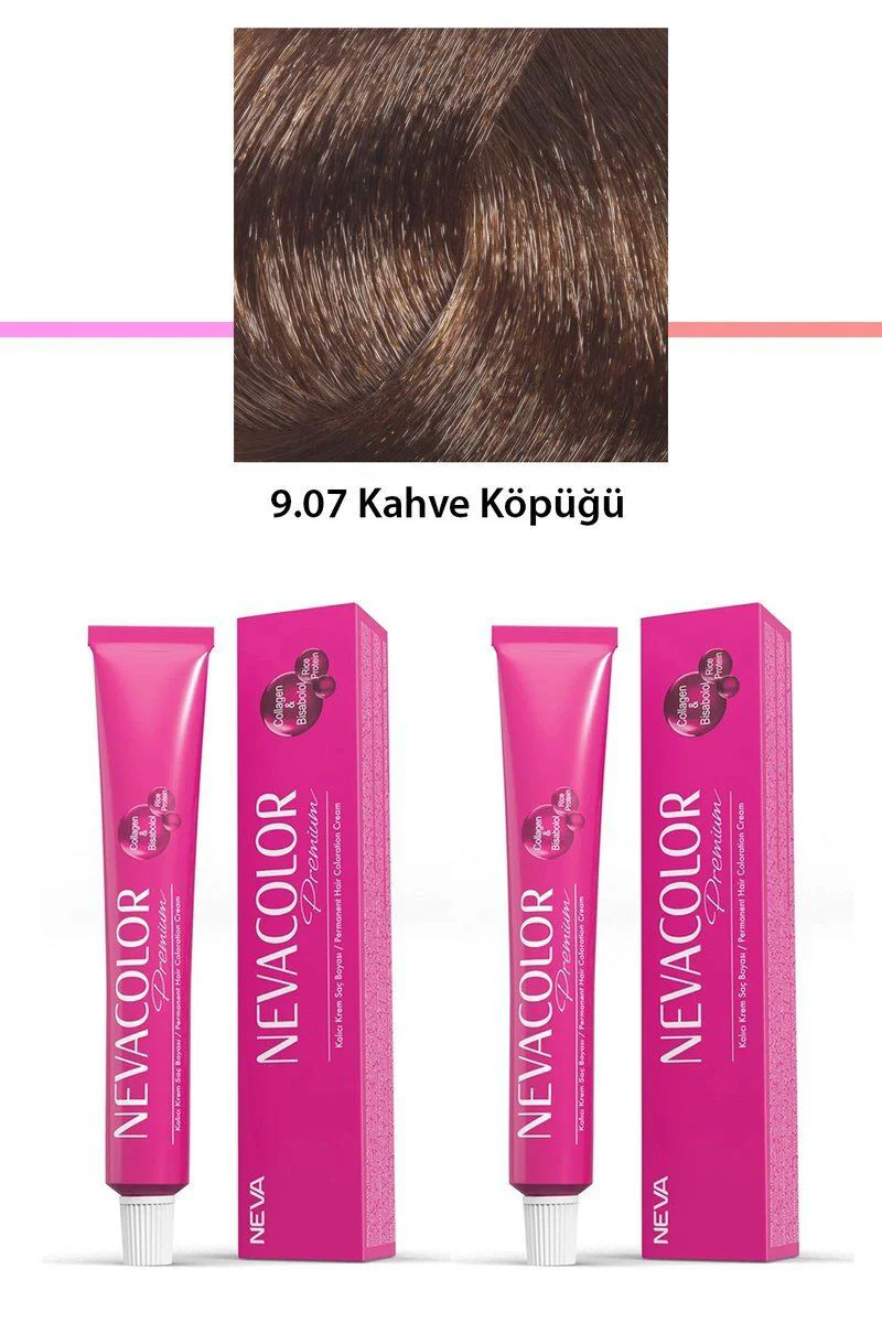 2'li Set Premium 9.07 Kahve Köpüğü Kalıcı Krem Saç Boyası - 2x50g Fiyatı, Yorumları ve Özellikleri