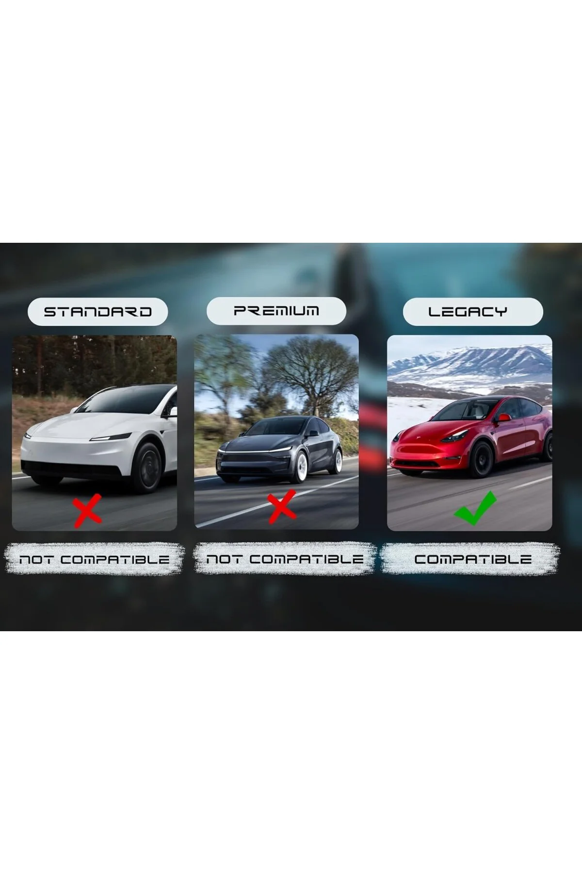 (2'li Set) Tesla Model Y Kemer Tutucu