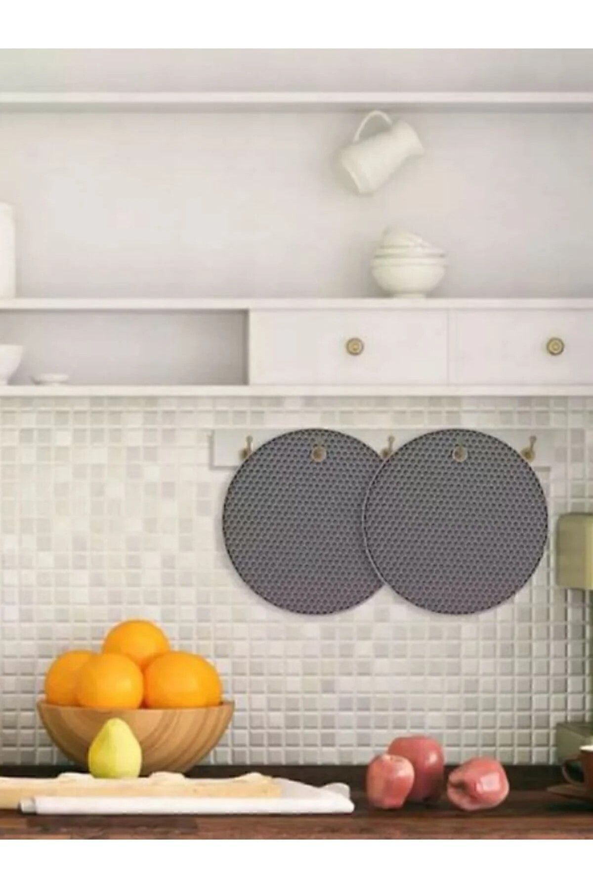 2'li Silikon Nihale Petek Desenli, Kalburabastı Kalıbı, Tutacak