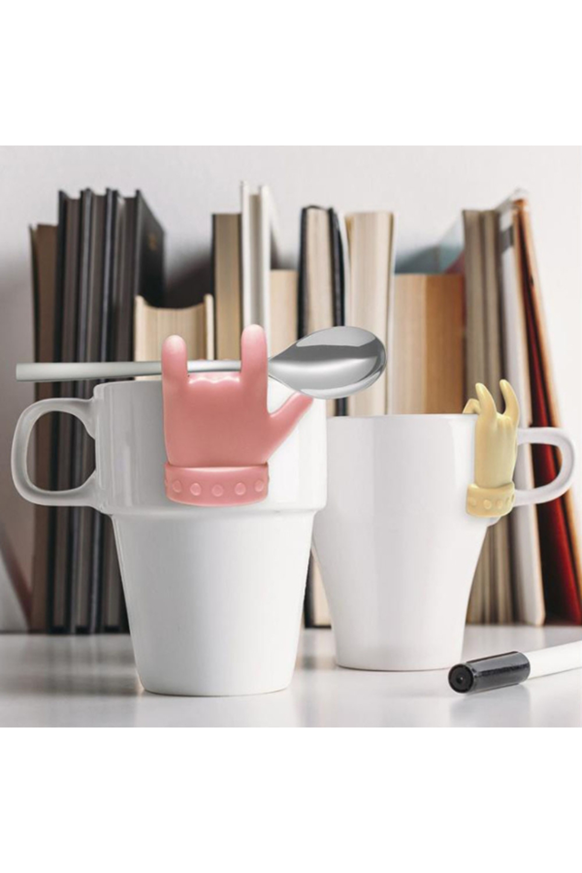 Herseyevinizde 2'Li Silikon Sallama Poşet Çay Tutucu,Çay Nescafe Kaşığı Dinlenme