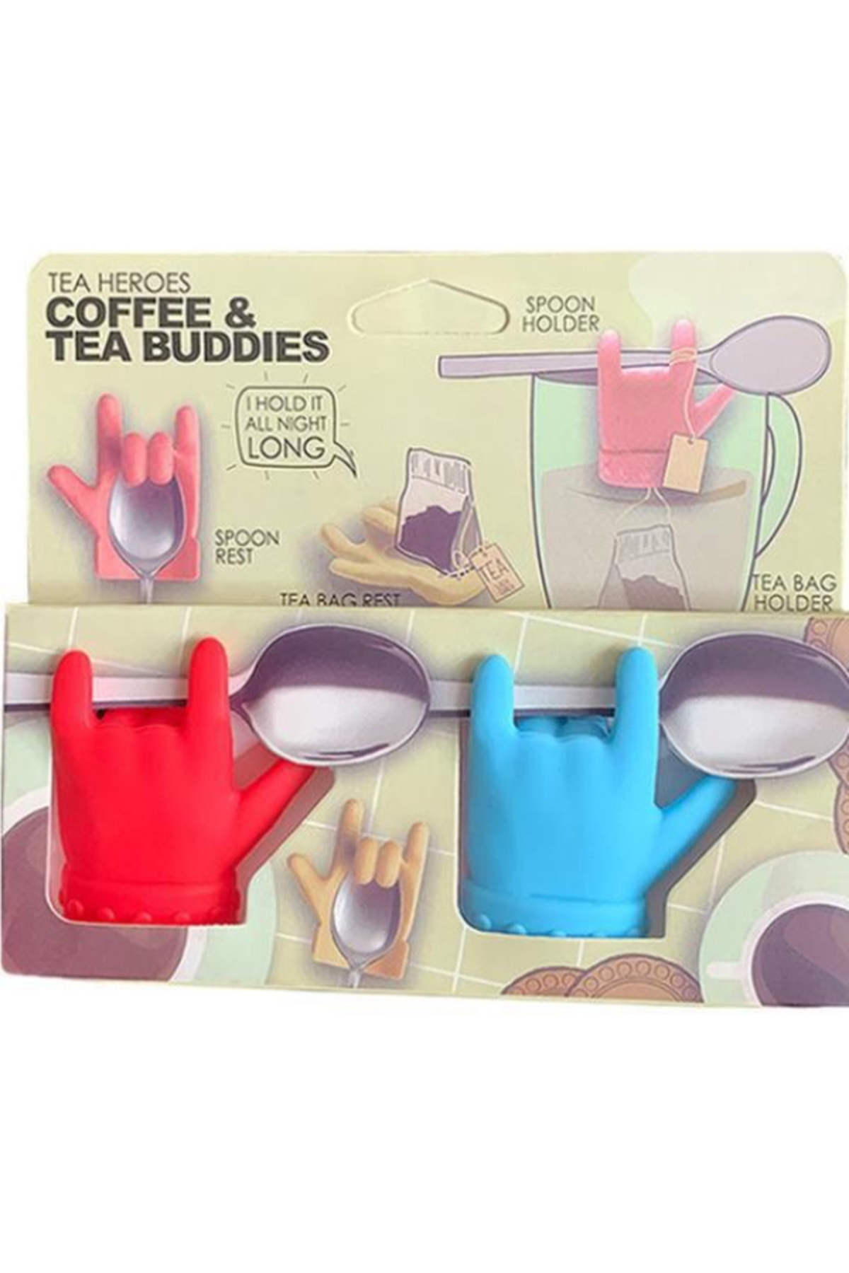 Herseyevinizde 2'Li Silikon Sallama Poşet Çay Tutucu,Çay Nescafe Kaşığı Dinlenme