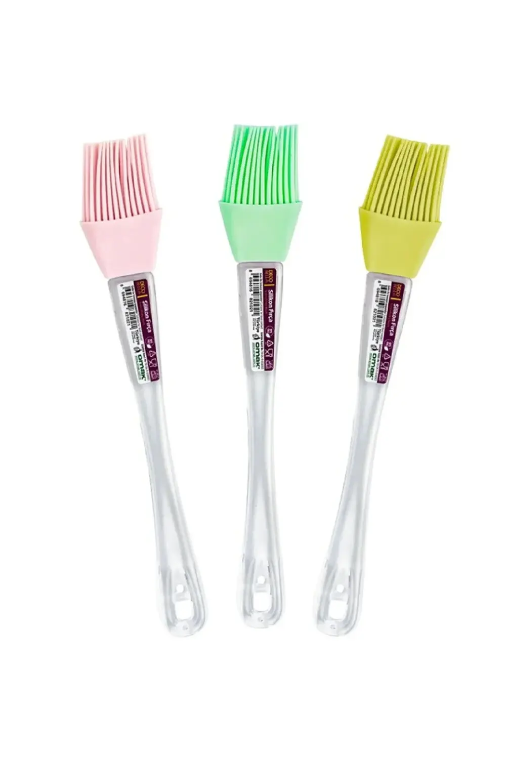 2'li Silikon Set, Yumurta Fırçası ve Spatula Seti, Silikon Yemek