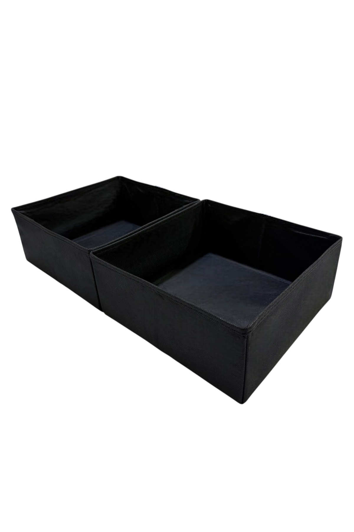 2'li Siyah Çekmece Içi Düzenleyici Organizer Set - Çok Amaçlı Dol