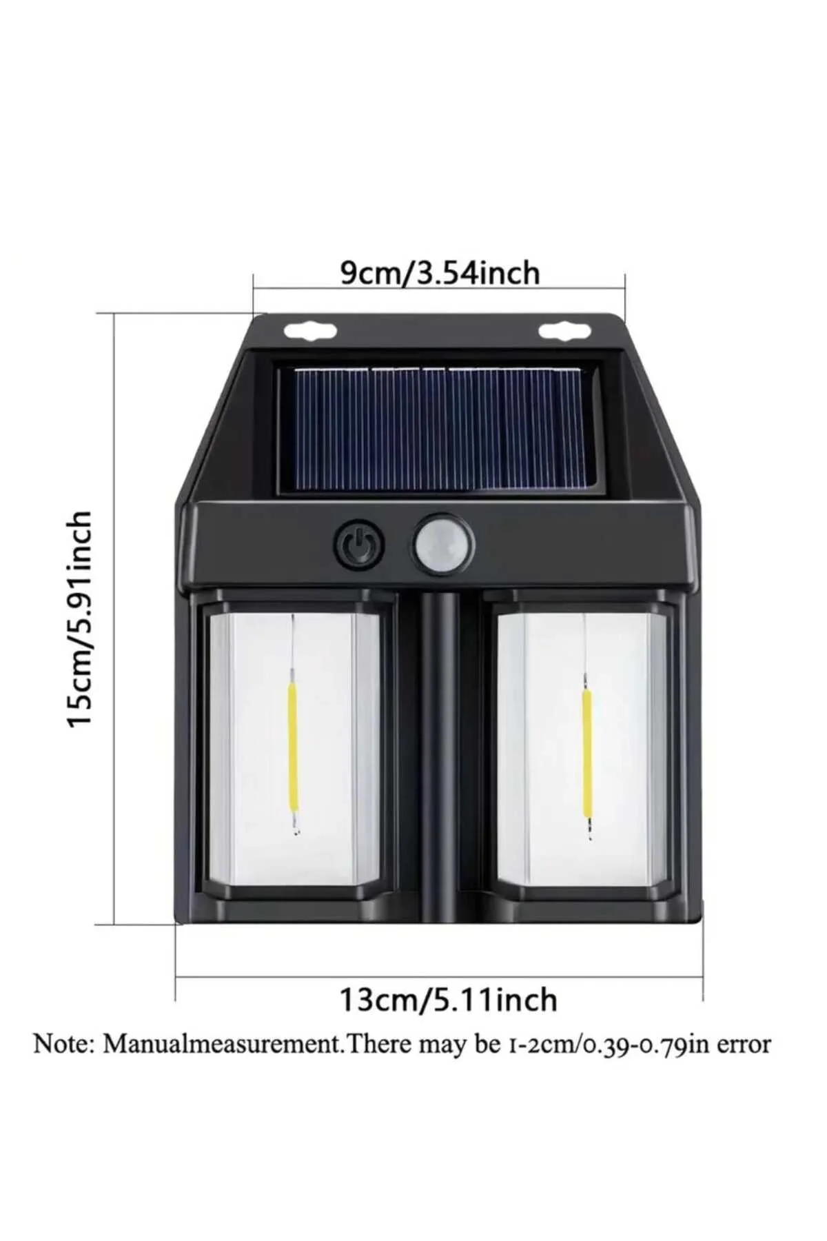 2'li Solar Panelli Sensörlü 3 Modlu Otomatik Bahçe Aydınlatması L 2'li Solar Panelli Sensörlü 3 Modlu Otomatik Bahçe Aydınlatması L