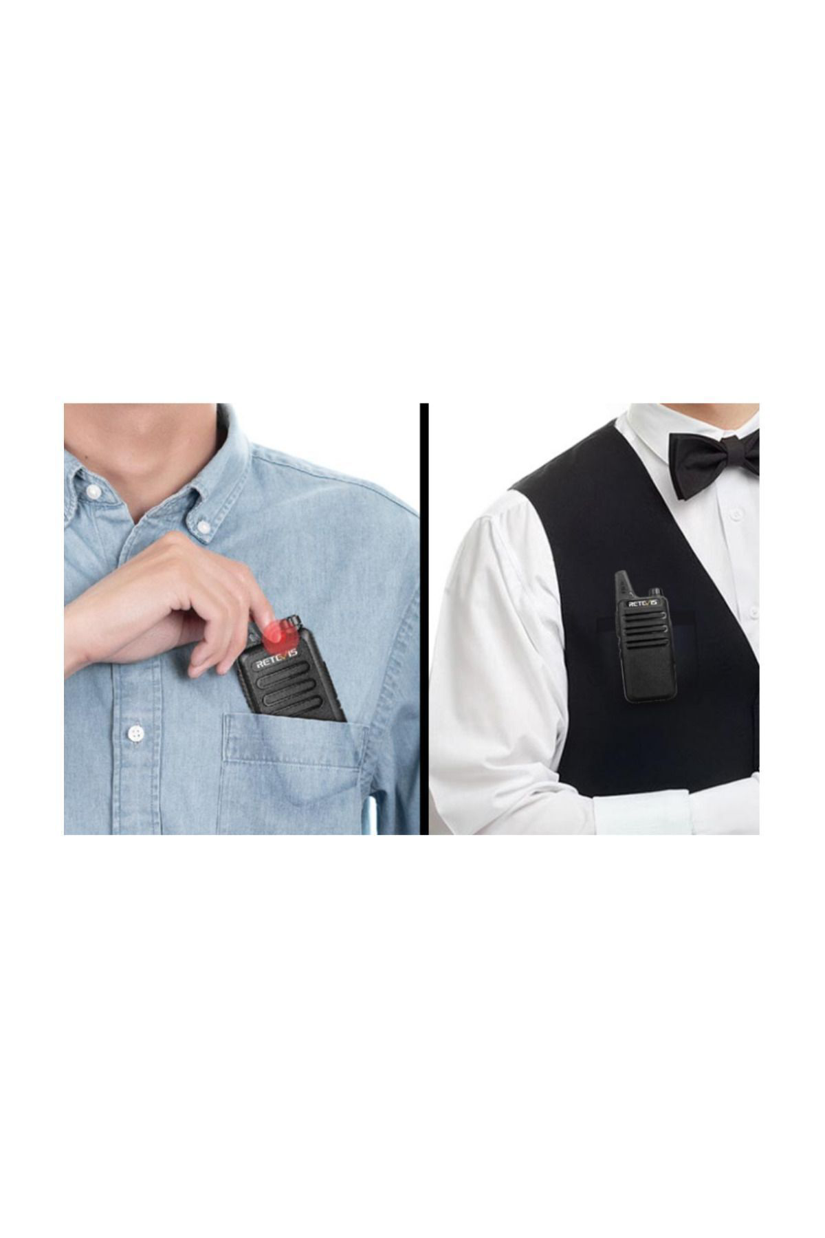 2'li Telsiz Lisans Gerektirmez Mini Uzun Menzilli Pmr Iki Yönlü T