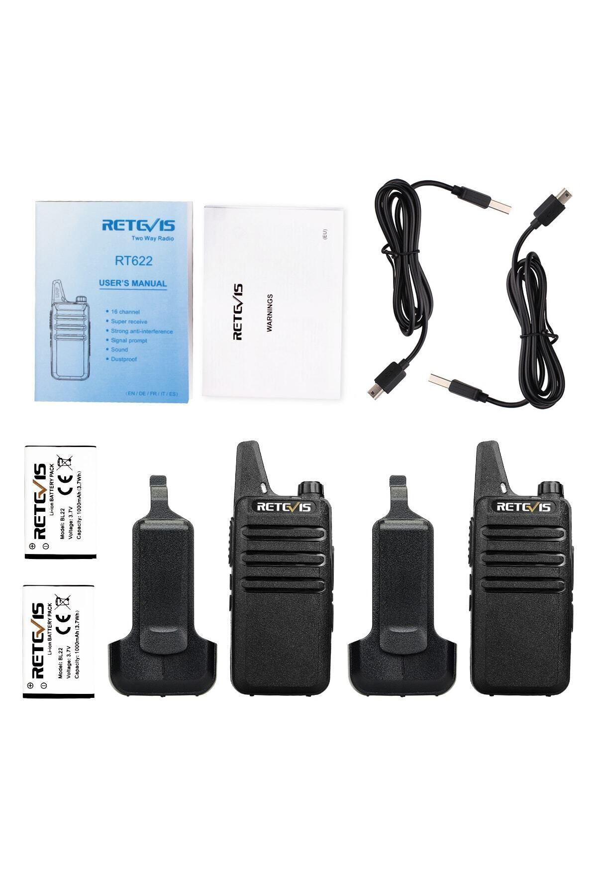 2'li Telsiz Lisans Gerektirmez Mini Uzun Menzilli Pmr Iki Yönlü T