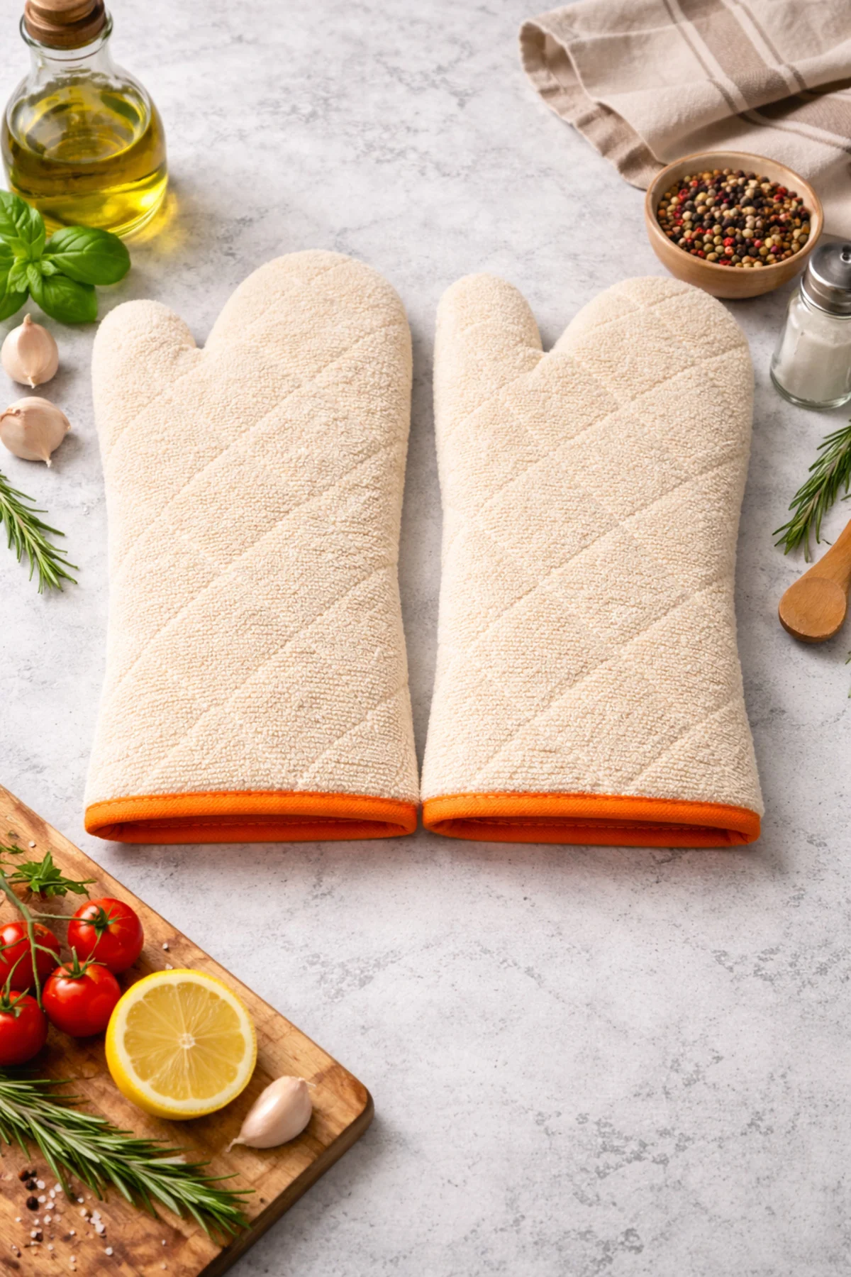 2'li Termo Fırın Eldiveni – Isıya Dayanıklı Uzun Mutfak Eldiveni 