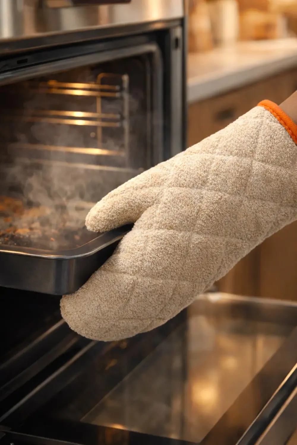 2'li Termo Fırın Eldiveni – Isıya Dayanıklı Uzun Mutfak Eldiveni