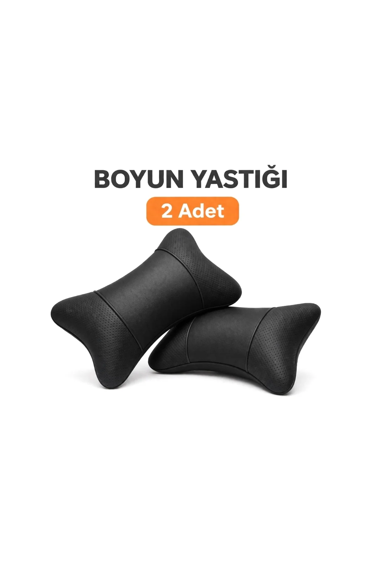 2li (ultra Lüx) Oto Boyun Yastığı Özel Noktalı Siyah Deri 2li (ultra Lüx) Oto Boyun Yastığı Özel Noktalı Siyah Deri - Görsel 4