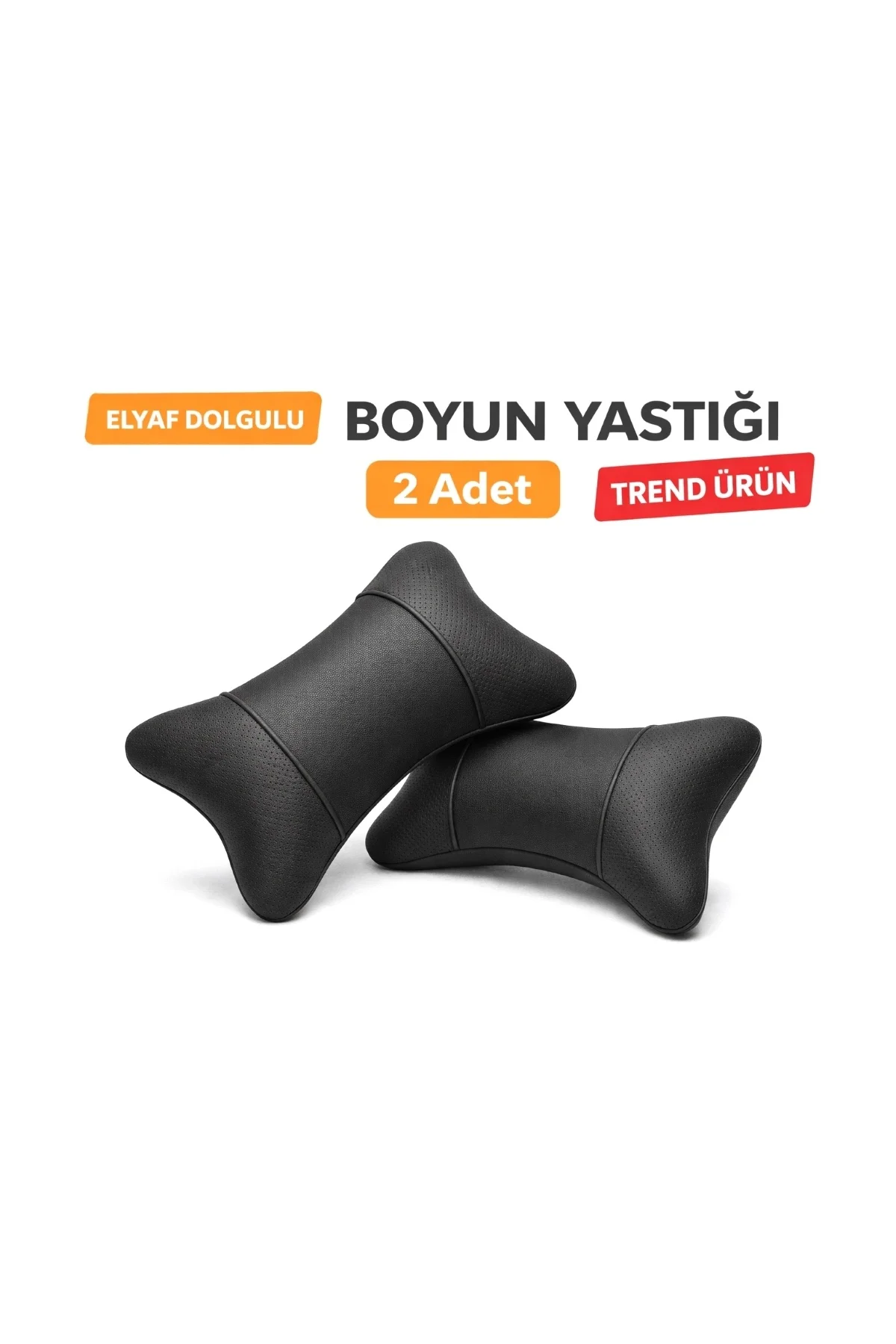 2li (ultra Lüx) Oto Boyun Yastığı Özel Noktalı Siyah Deri 2li (ultra Lüx) Oto Boyun Yastığı Özel Noktalı Siyah Deri - Görsel 5
