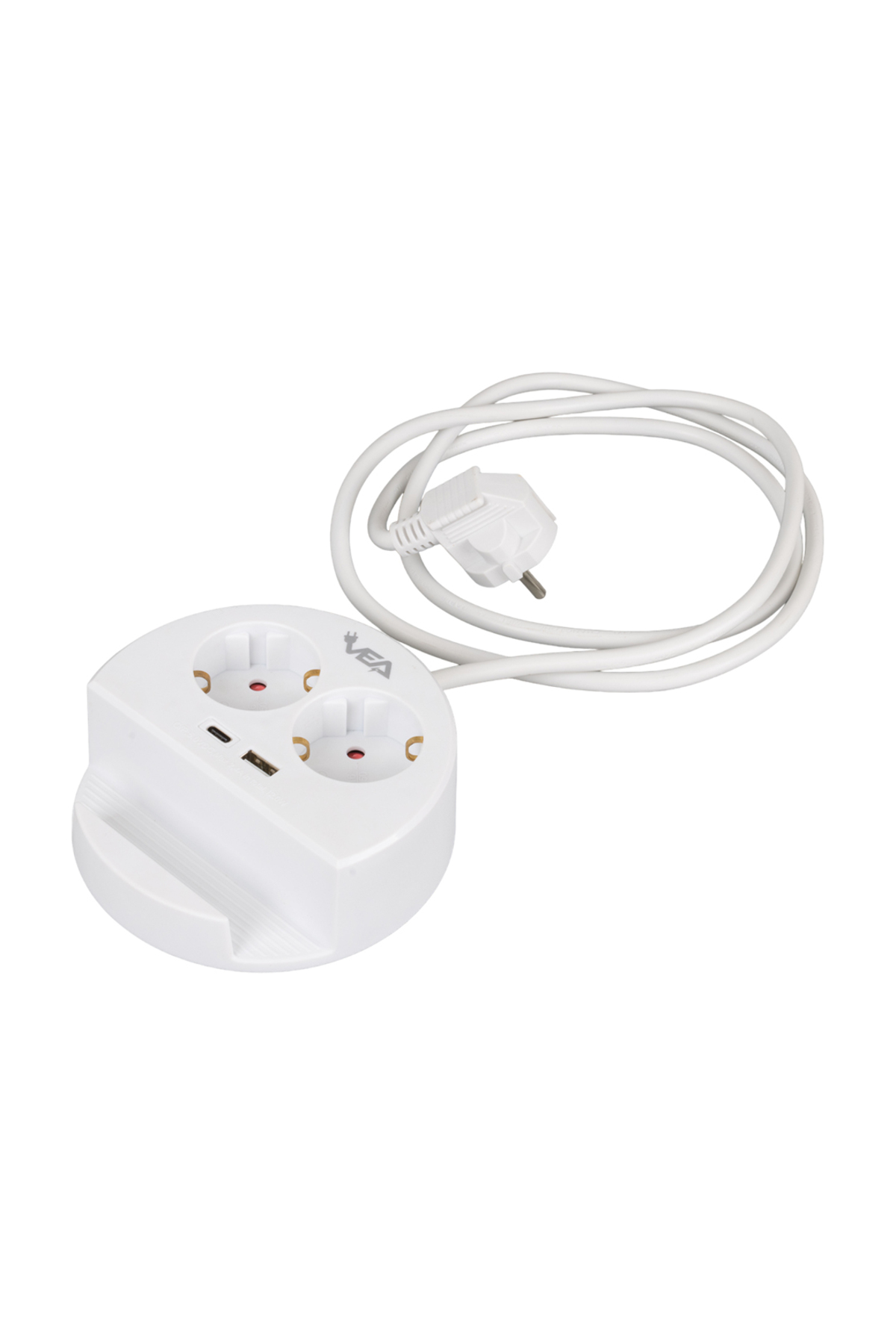 2Lİ USB + TYPE-C GİRİŞLİ TELEFON STANDLI 1.5 METRE GRUP PRİZ VE- 