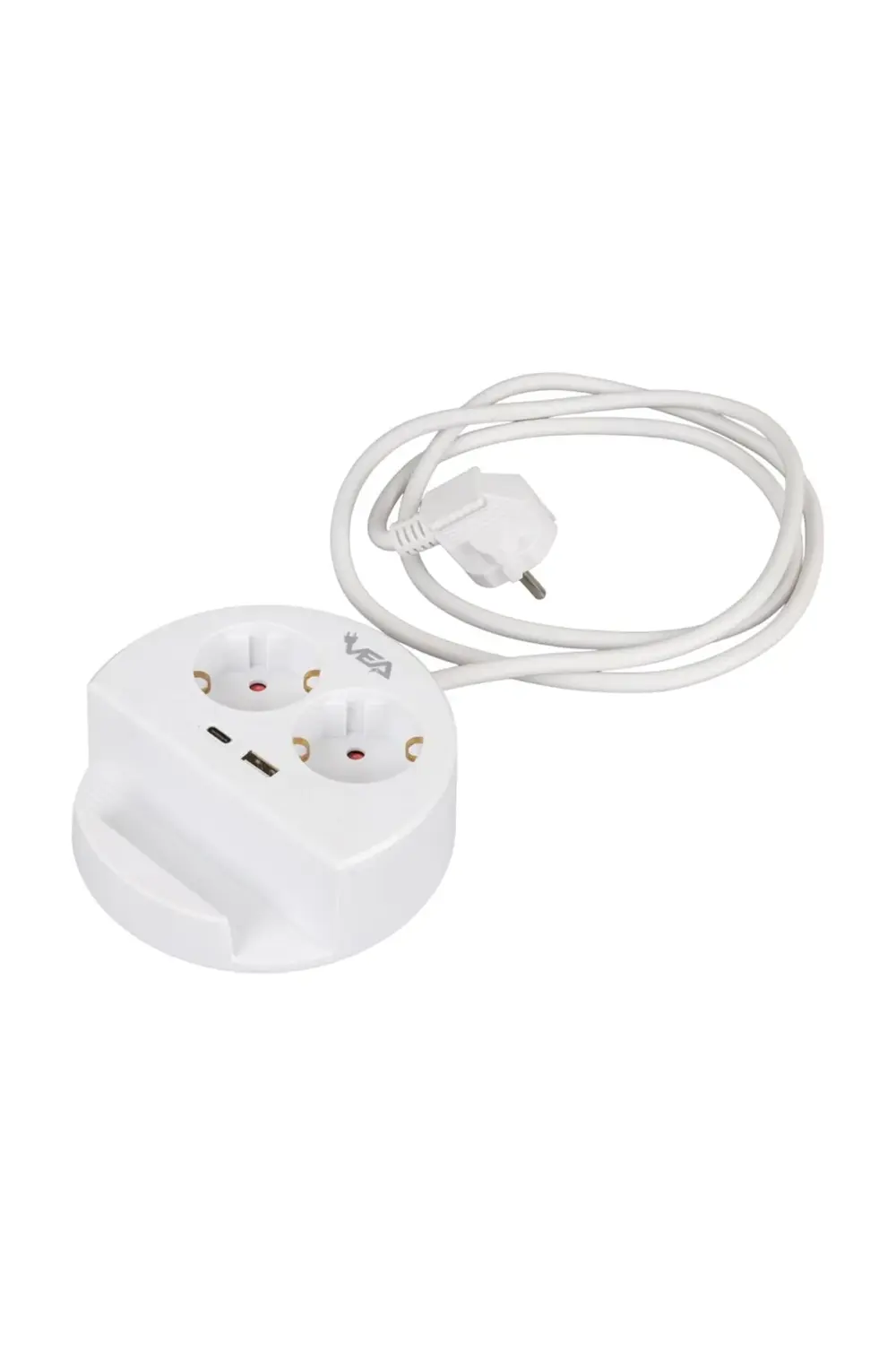 2li Usb Type-c Girişli Telefon Standlı 1.5 Metre Grup Priz Ve- G1