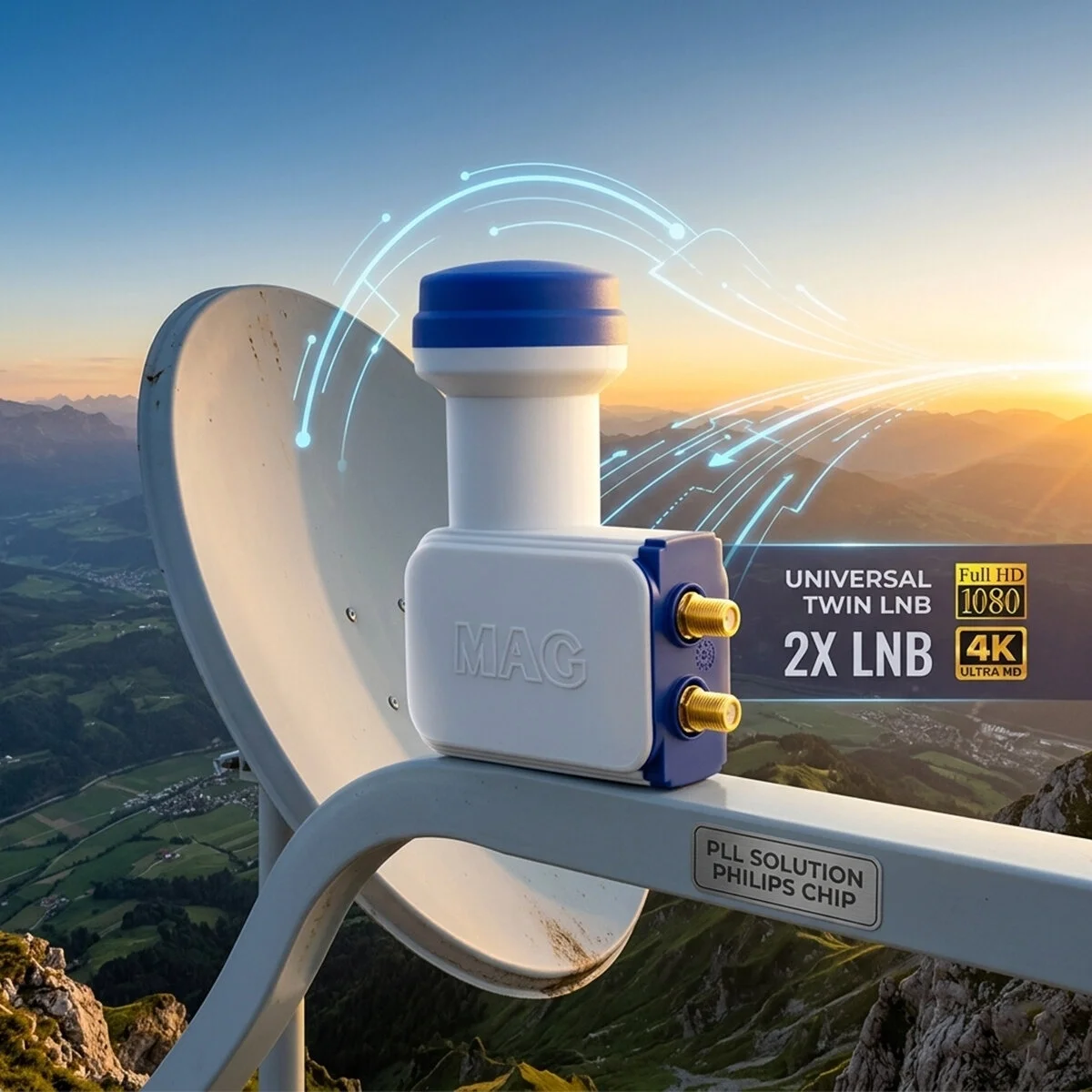 2li Uydu Lnb Unıversal Twın Full Hd - 3d - 0.1db Rle-200 Bx40 Fiyatı, Yorumları ve Özellikleri