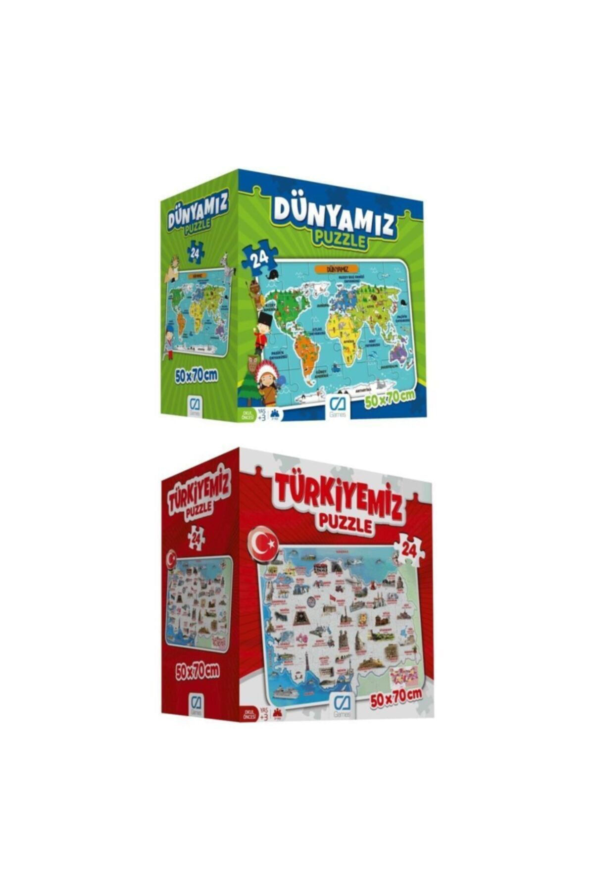 Ca Games 2'Li Yer Puzzle Seti (5025-5079)