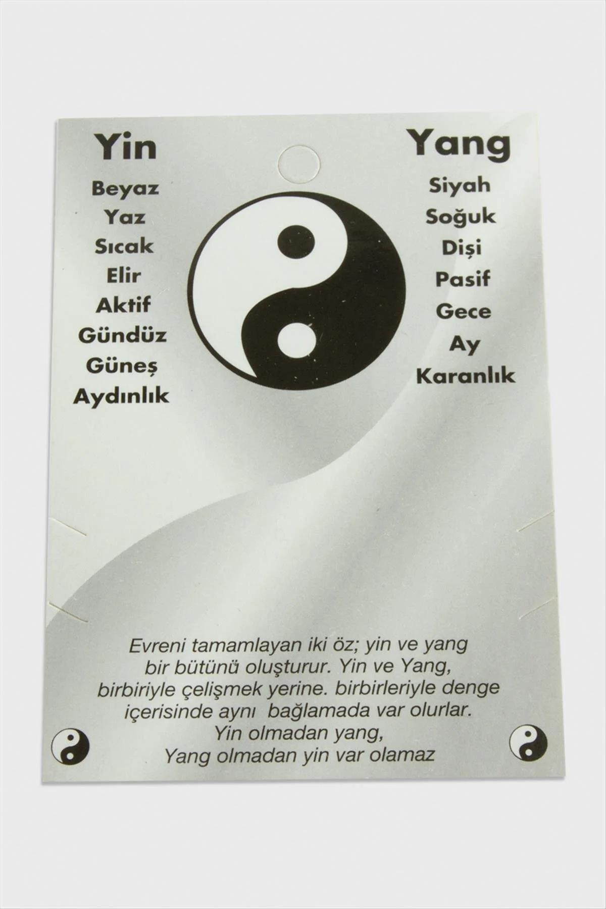 2'Li Yin Yang Bileklik Kartı