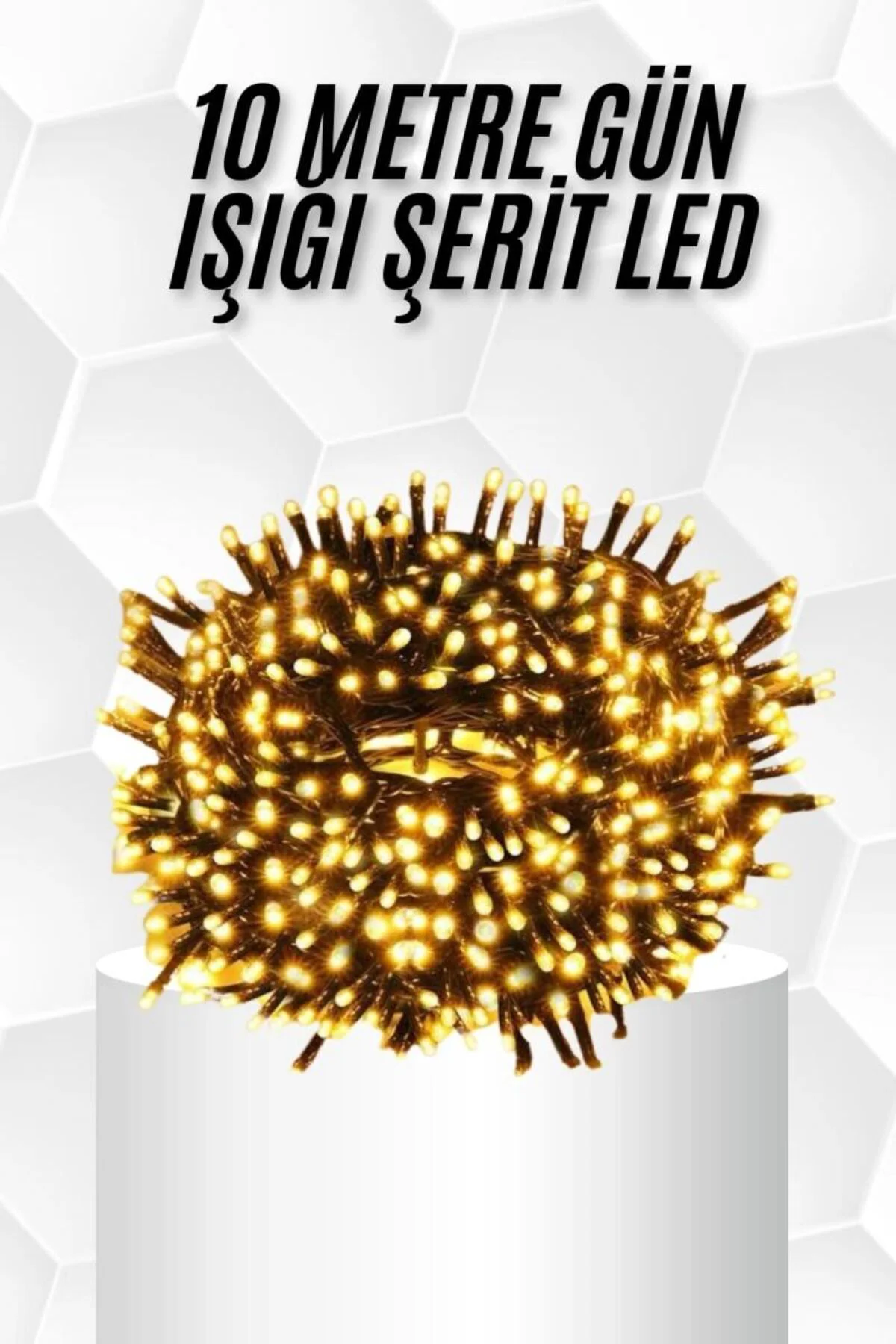 2m 10 Led 2 Kademeli Ananas Led Işık Pilli