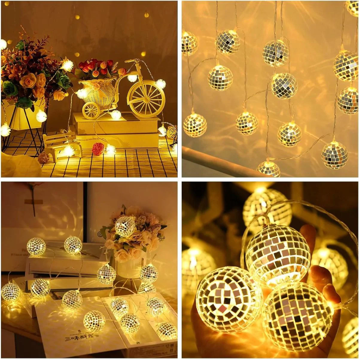 2m 10 LED Gün Işığı Disko Top – Pilli, 2 Fonksiyonlu LED Süs Lambası Fiyatı, Yorumları ve Özellikleri
