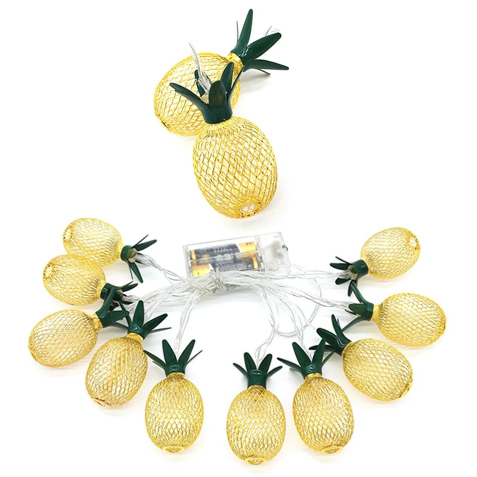 Evimdeyokyok 2M 10 Led Pilli 2 Kademeli Ananas Led İşik Mz6200-251 Tdrtr