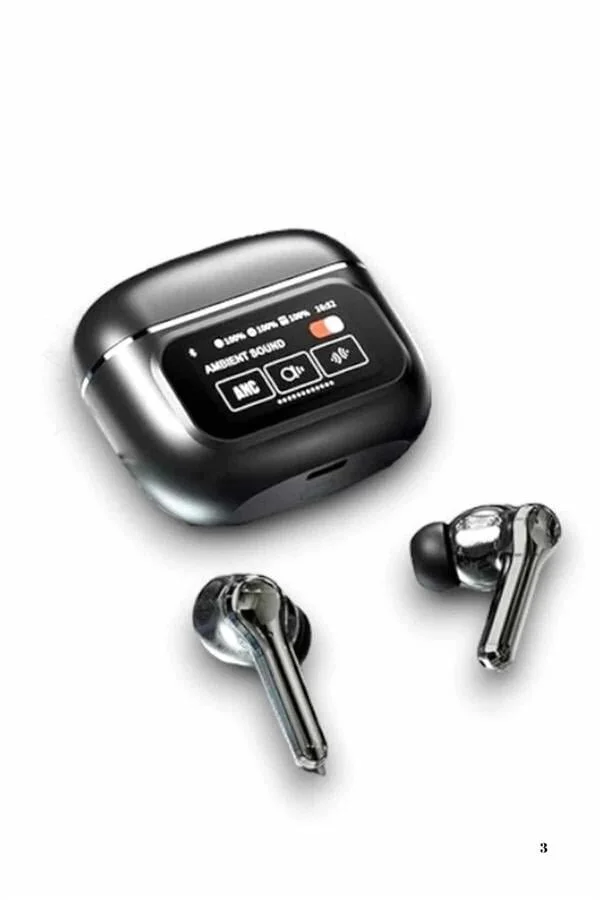 2.Nesil Pro Ekranlı Kablosuz Bluetooth Kulaklık - ANC, Sesli Görüşme ve Spor Modu
