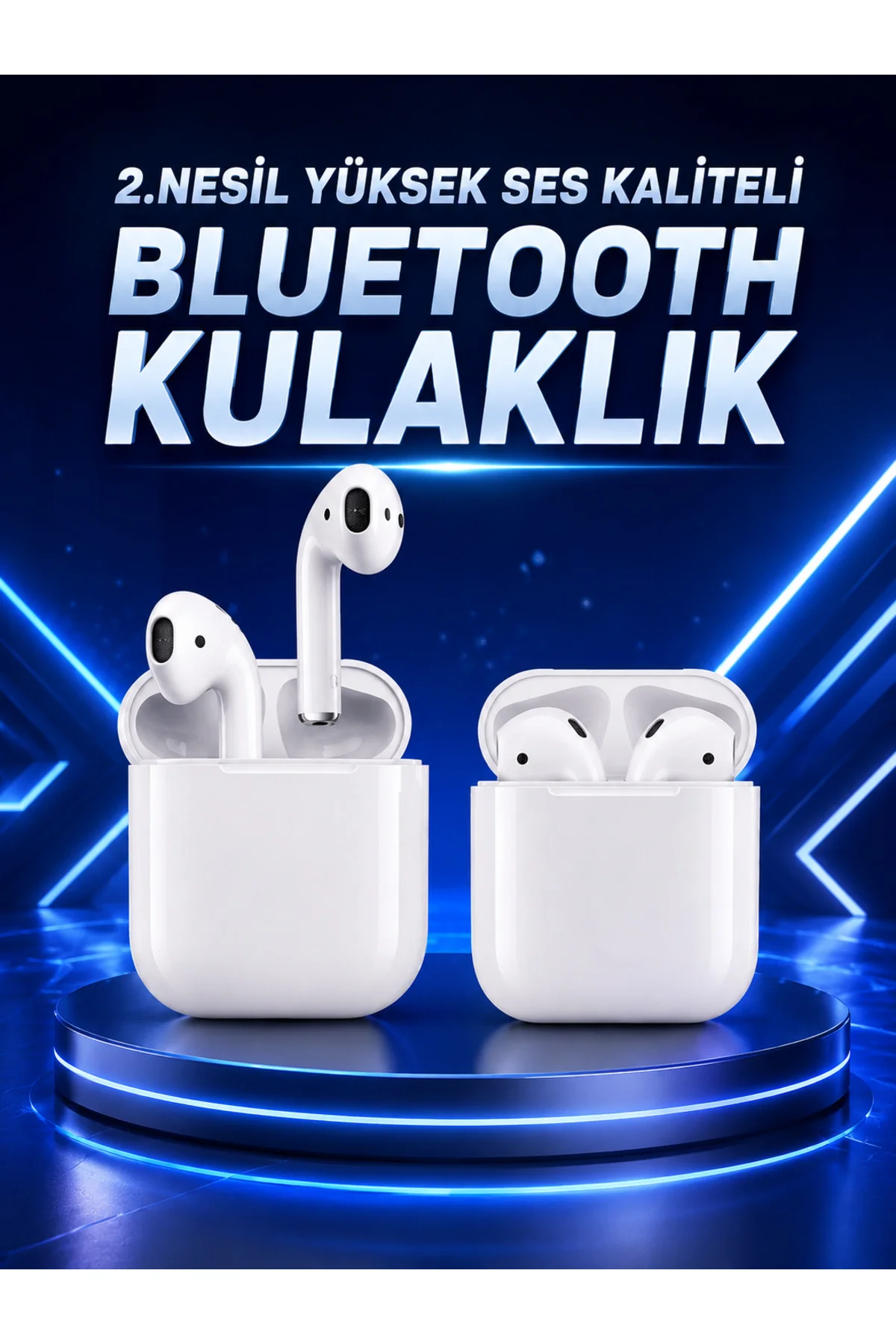 2.Nesil Yeni Model TWS Bluetooth Kulaklık Dokunmatik Kontrol Yüks