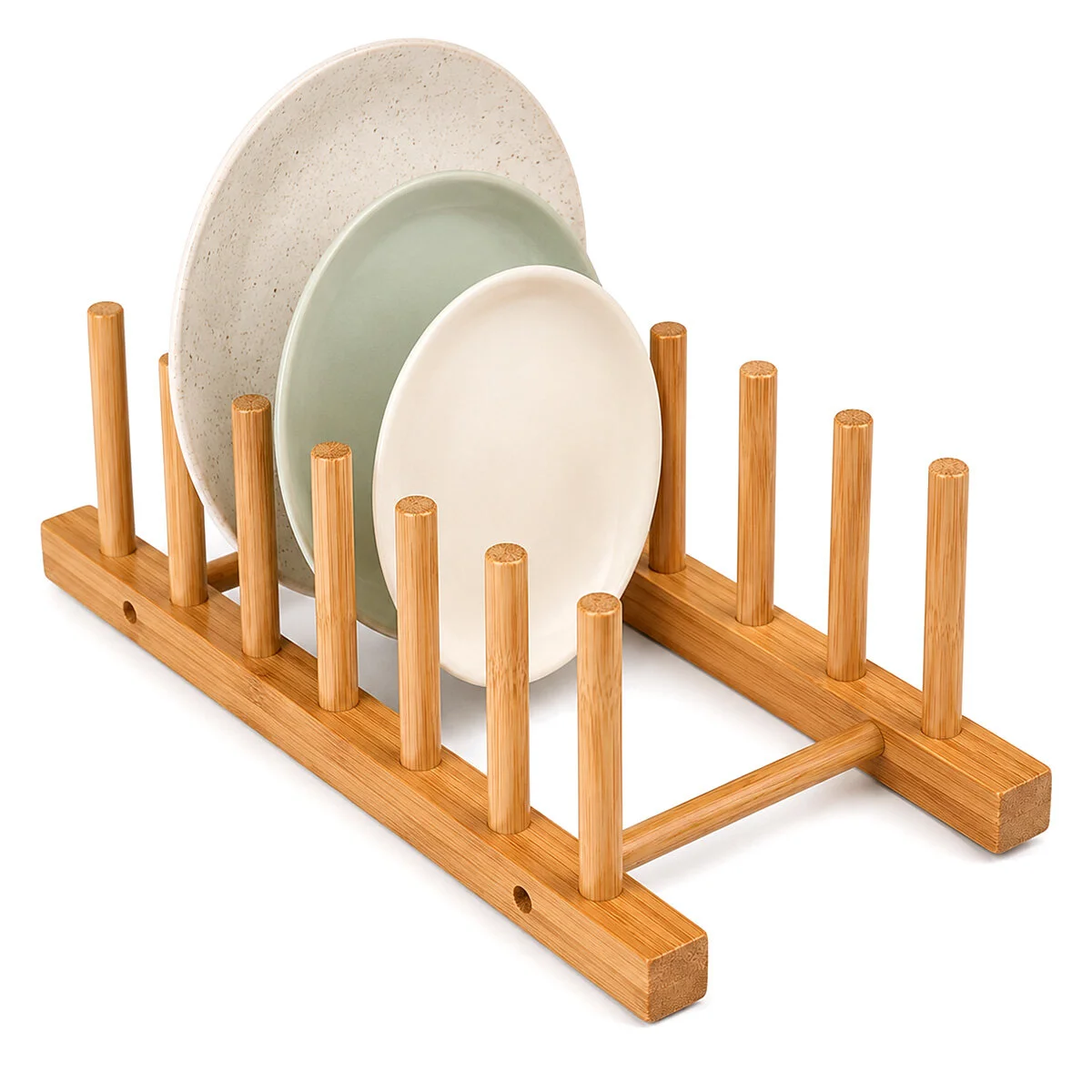2PCS Bambu - Ahşap Tezgah Üstü Tabaklık - Bulaşıklık 2PCS Bambu - Ahşap Tezgah Üstü Tabaklık - Bulaşıklık
