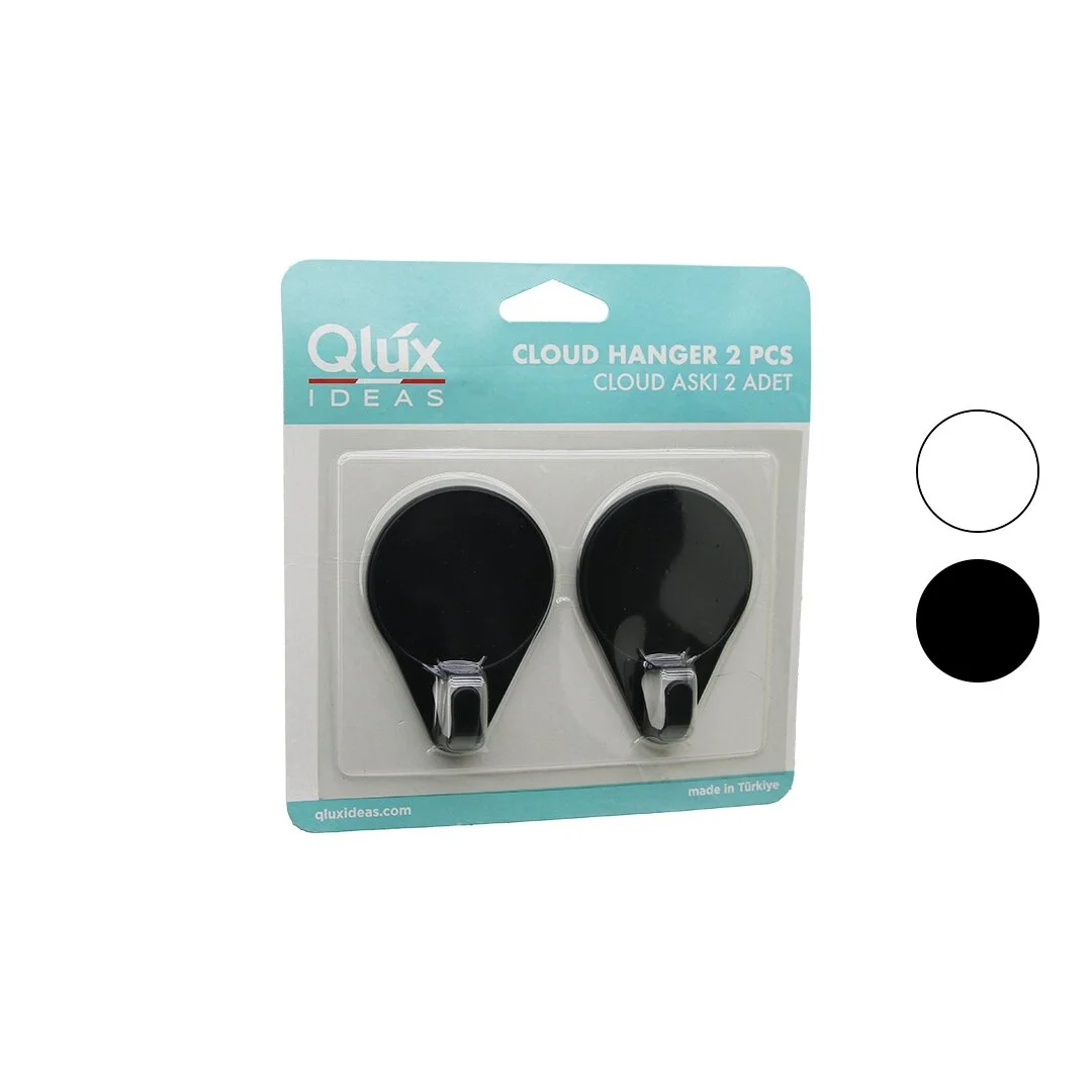 2pcs Cloud Askı Siyah - Beyaz Plastik Yapışkanlı Montaj Bx40 Fiyatı, Yorumları ve Özellikleri