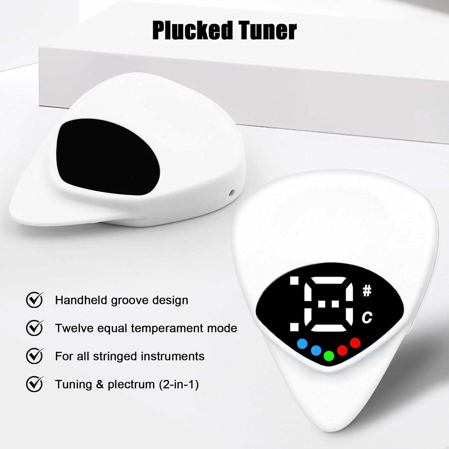 2'si 1 Arada Gitar Plektreni & Akort Cihazı Taşınabilir