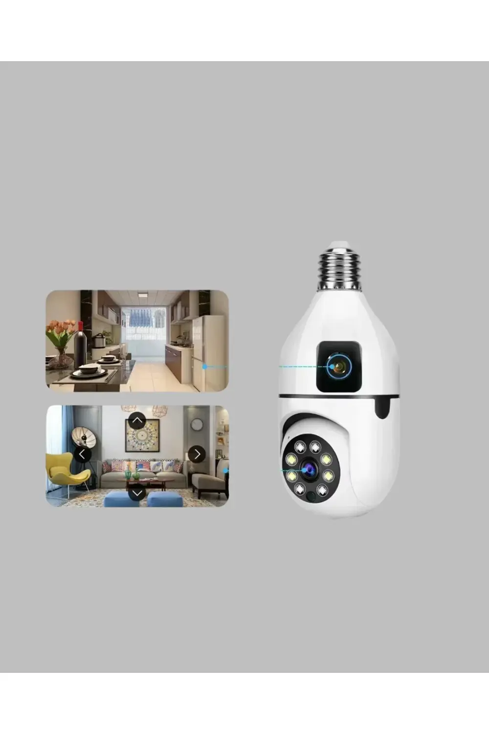 2’si 1 Arada Güvenlik Kamerası ve Sel Işığı – Kablosuz Akıllı Kam