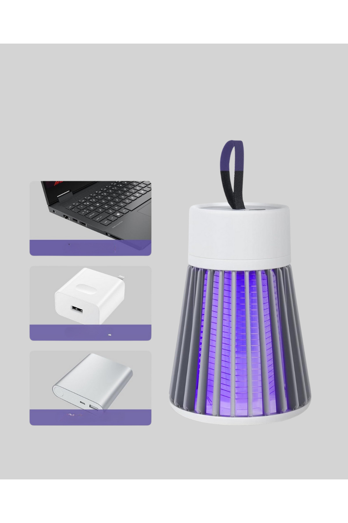 2’si 1 Arada LED Işıklı Elektrikli Böcek Öldürücü - Lisinya