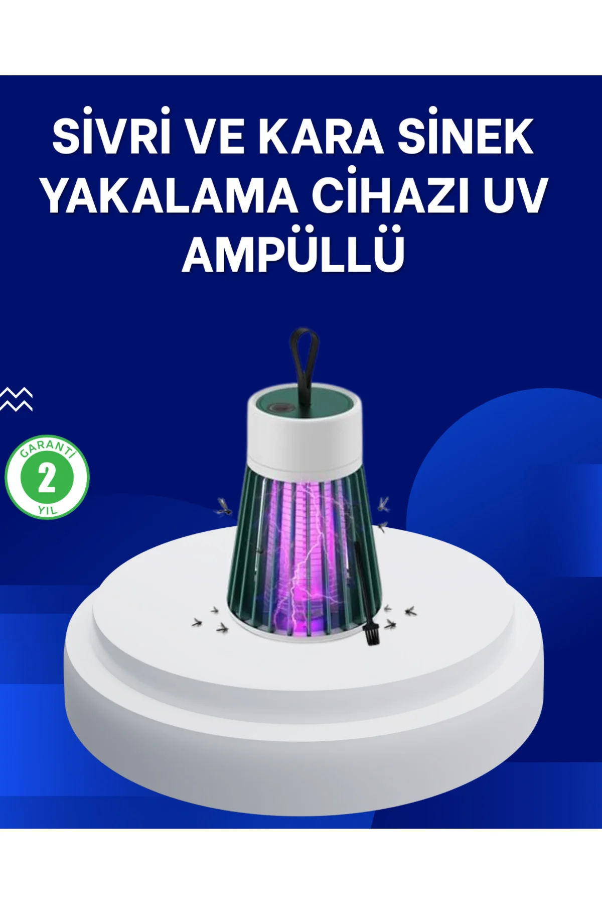 2’si 1 Arada LED Işıklı Elektrikli Böcek Öldürücü - ayr6086-8519