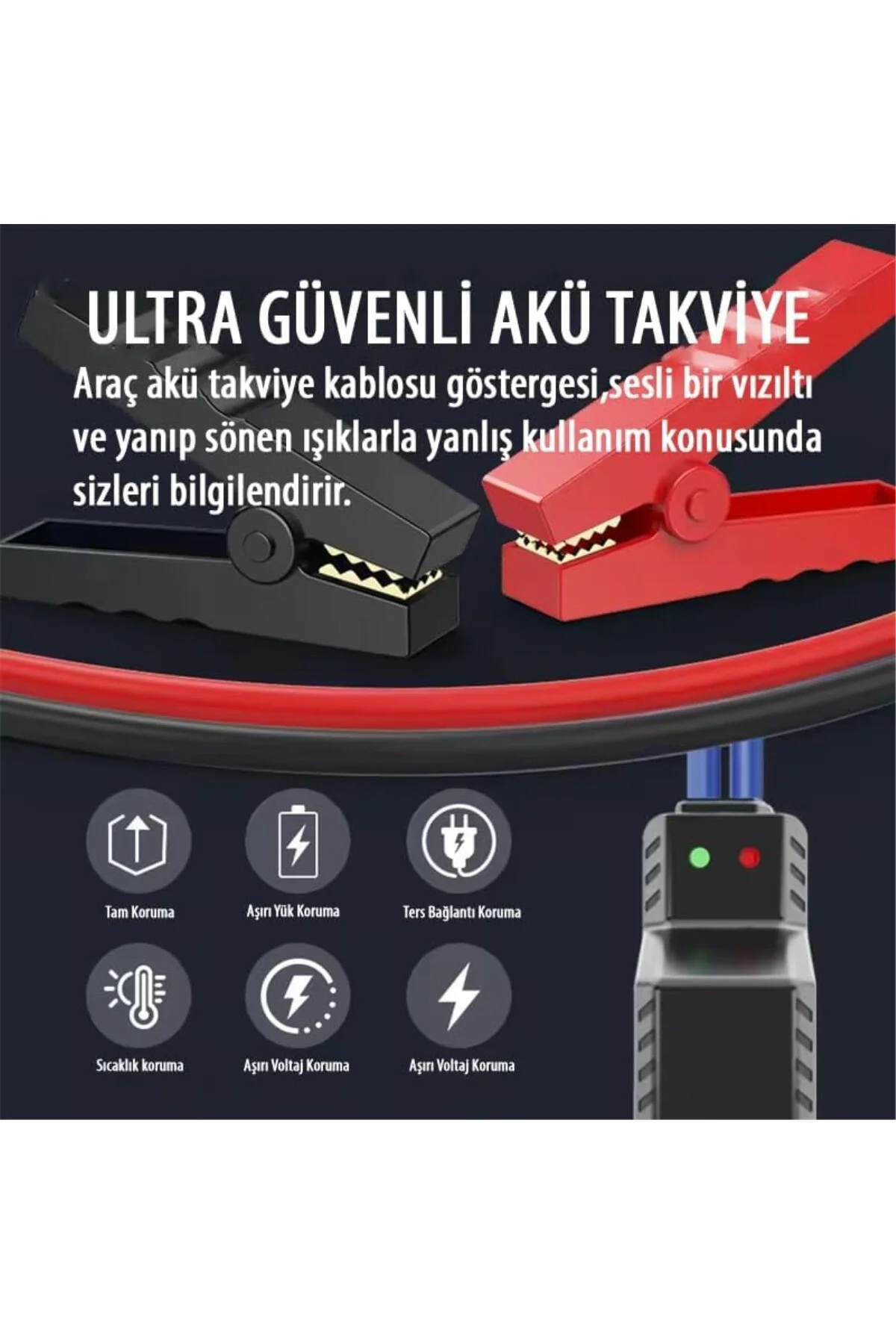 2’si 1 Arada Taşınabilir Akü Takviye Cihazı ve Lastik Hava Pompas