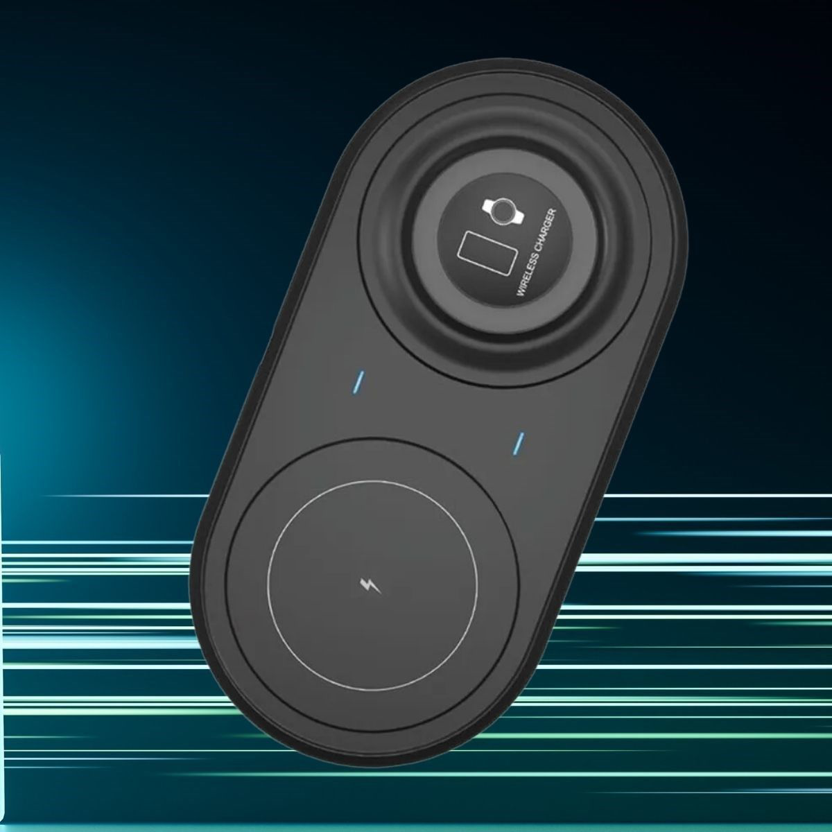 2si 1arada Kablosuz Saat,Kulaklık ve Telefon Hızlı Şarj Etme Apar