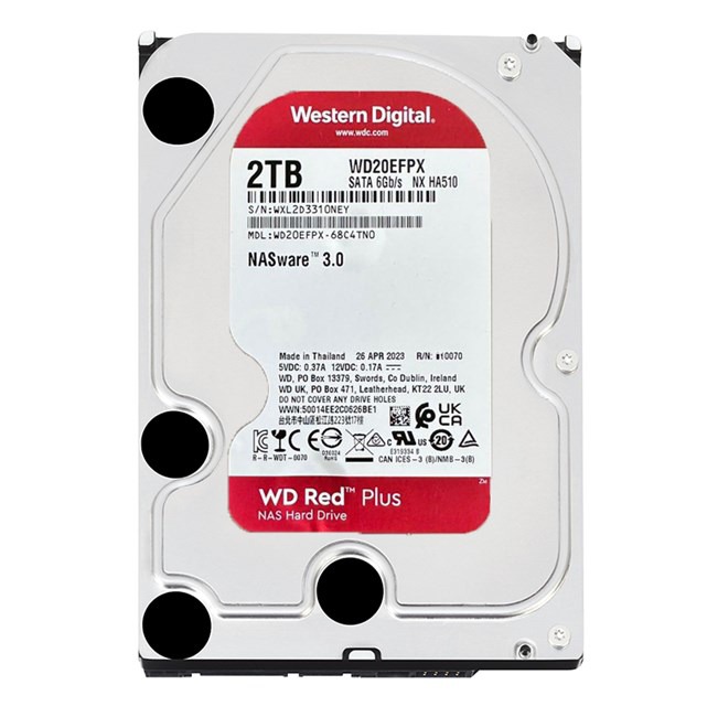 Wd 2Tb Red 3.5" 64Mb 5400Rpm Sata3 20Efpx