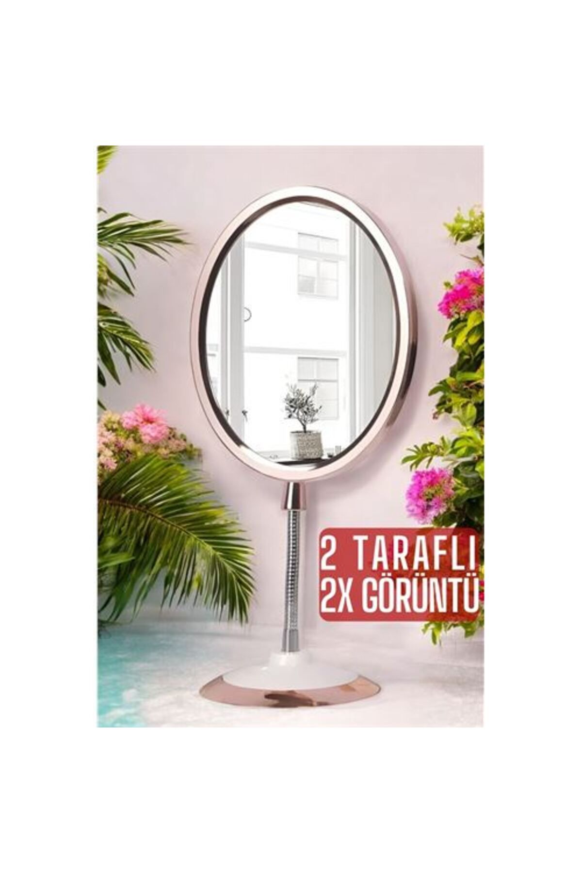 Modacar 2X Büyüteçli 2 Tarafli Makyaj Aynasi