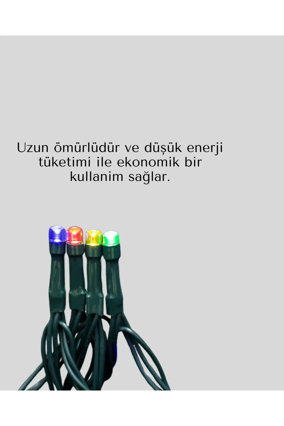 2X2 Metre Pil Ile Çalışan Perde Led Işık – 8 Modlu Dekoratif