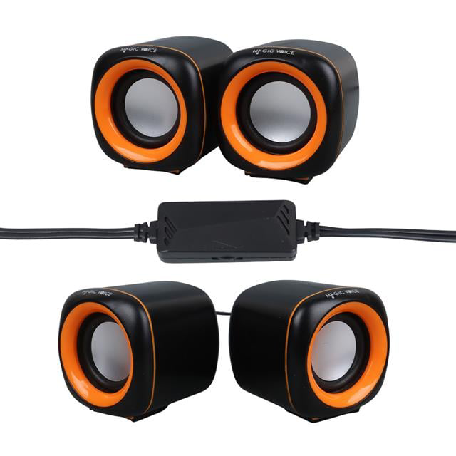 2x3 Watt Aux Multimedia Mini USB Speaker - Hoparlör (4741)