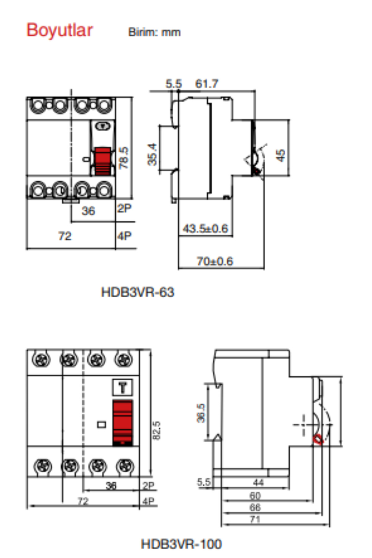 2X32 30MA KAÇAK AKIM KORUMA ŞALTERİ TSE