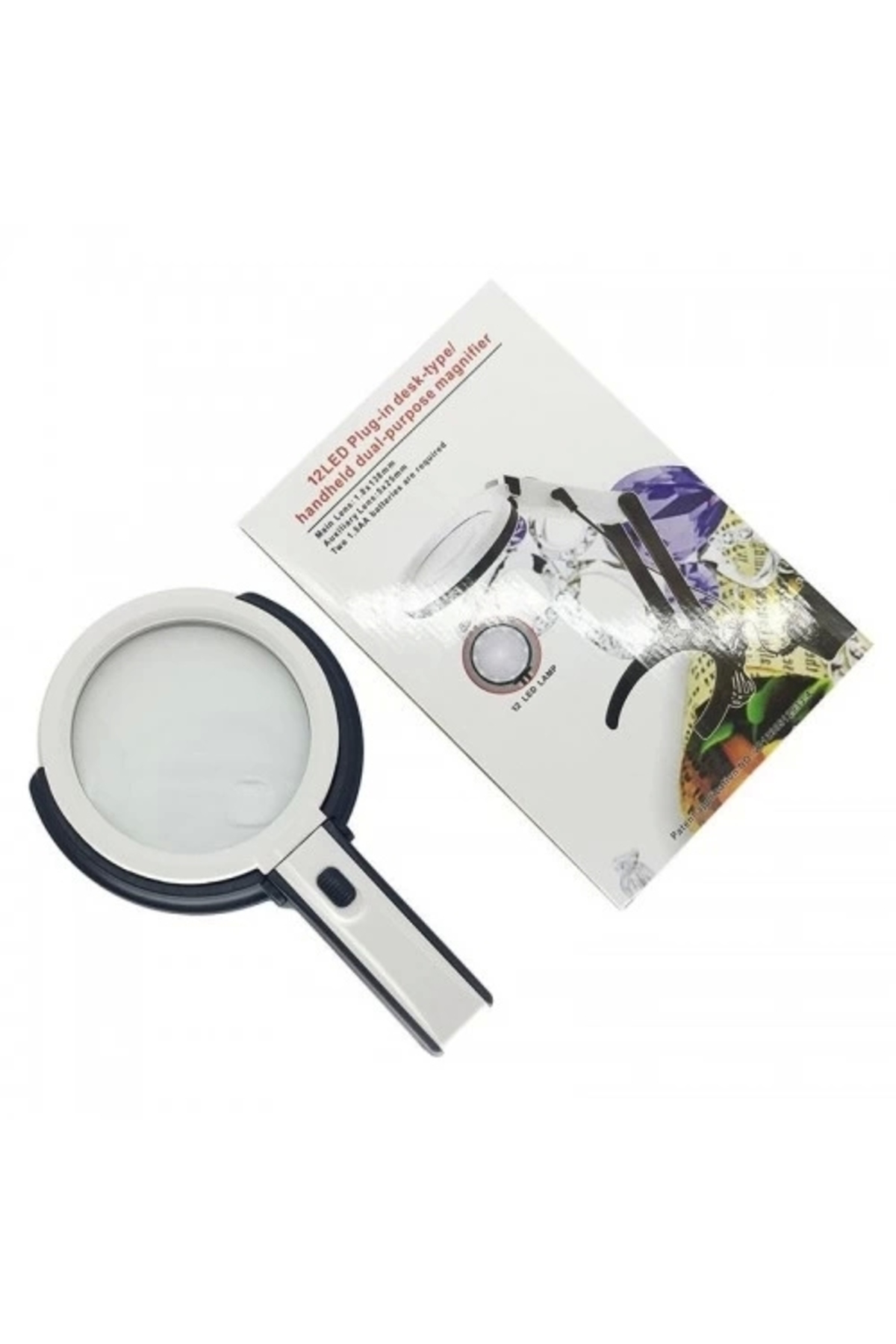 Butik 2X5x120mm 10 Ledli Masaüstü Büyüteç Butik 2X5x120mm 10 Ledli Masaüstü Büyüteç