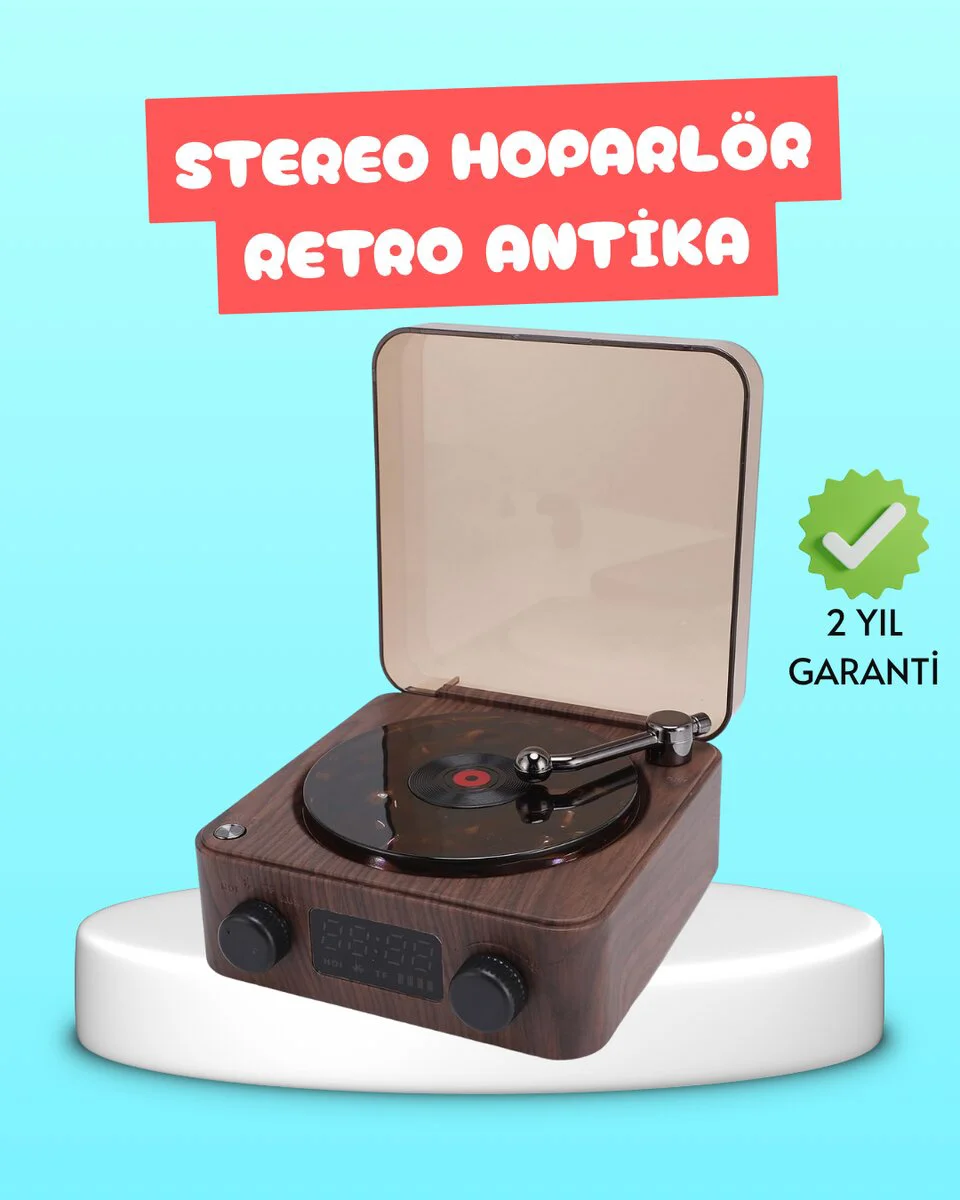 3-1 Arada Gece Lambalı Bluetooth Hoparlör – Saat Ekranlı Stereo S