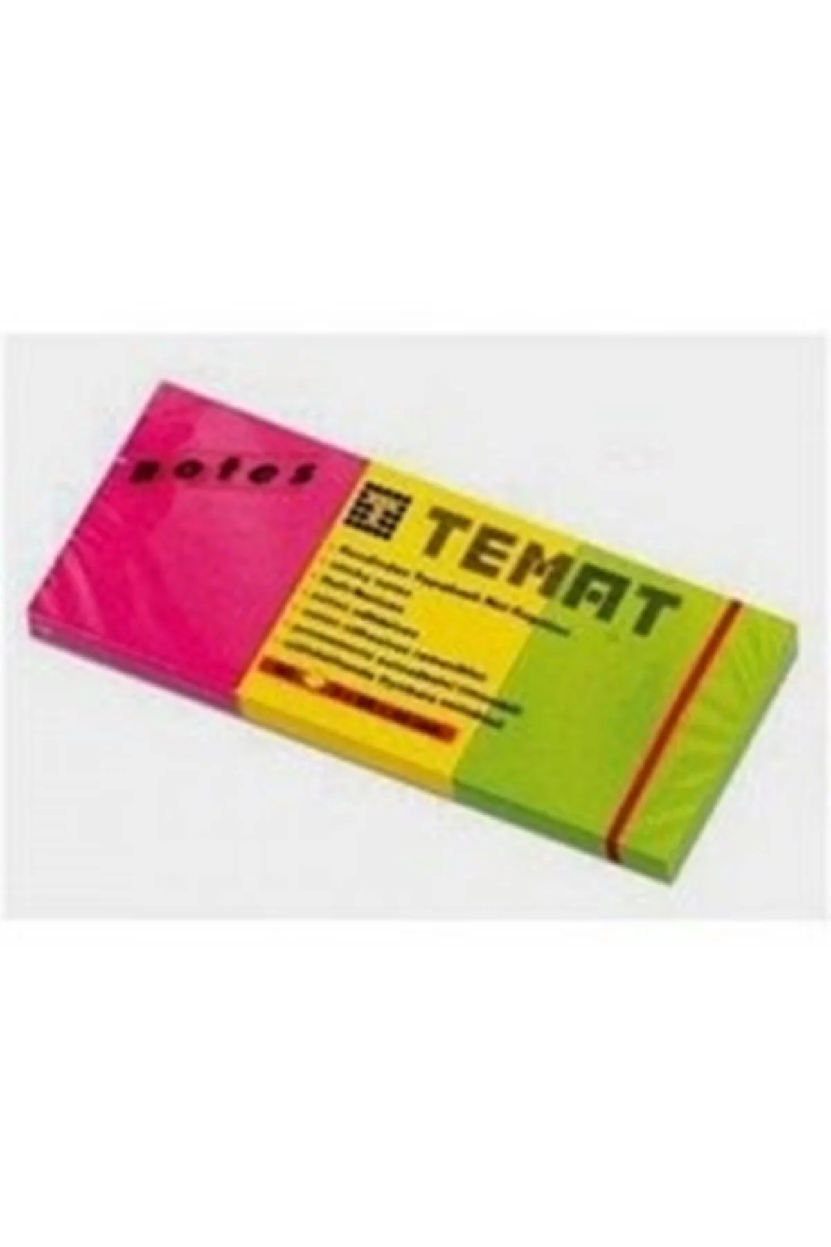 3 *50 *40 Mm Not Kağıdı 80 Yaprak 3 Renk