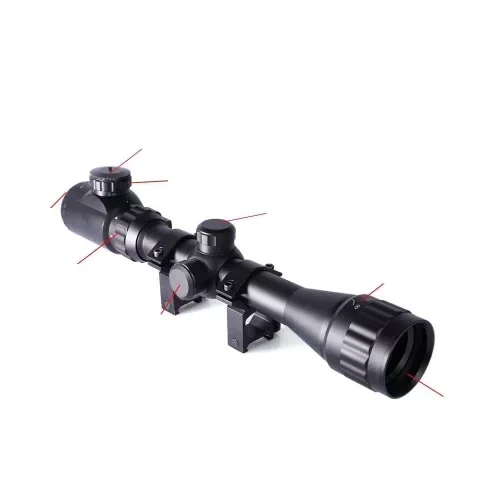 3-9x32AOEG Çift Işık Kırmızı Yeşil Kaynaklı  Dürbünü ( Lisinya )