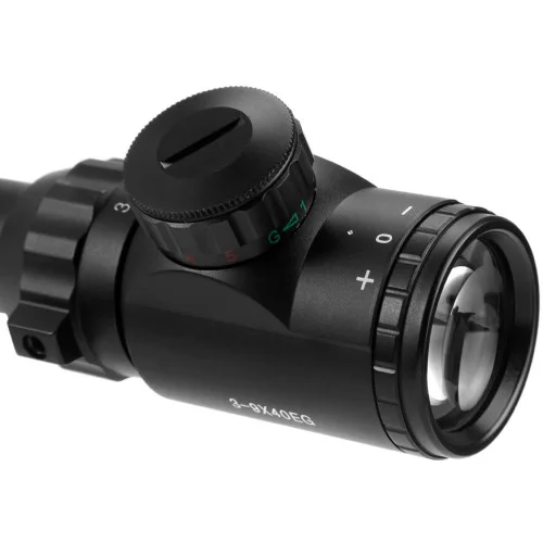 3-9x40 Zoomlu Çıft Işıklı  Tüfeği Dürbünü Montaj Kelepçeli