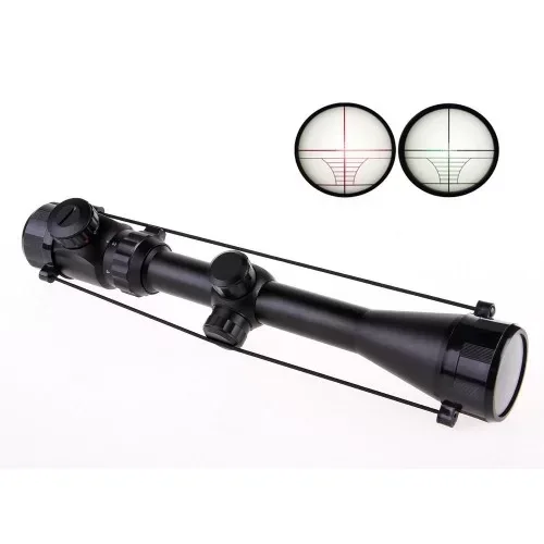3-9x40  Zoomlu Çıft Işıklı Av Tüfeği Dürbünü  Montaj Kelepçeli ( 
