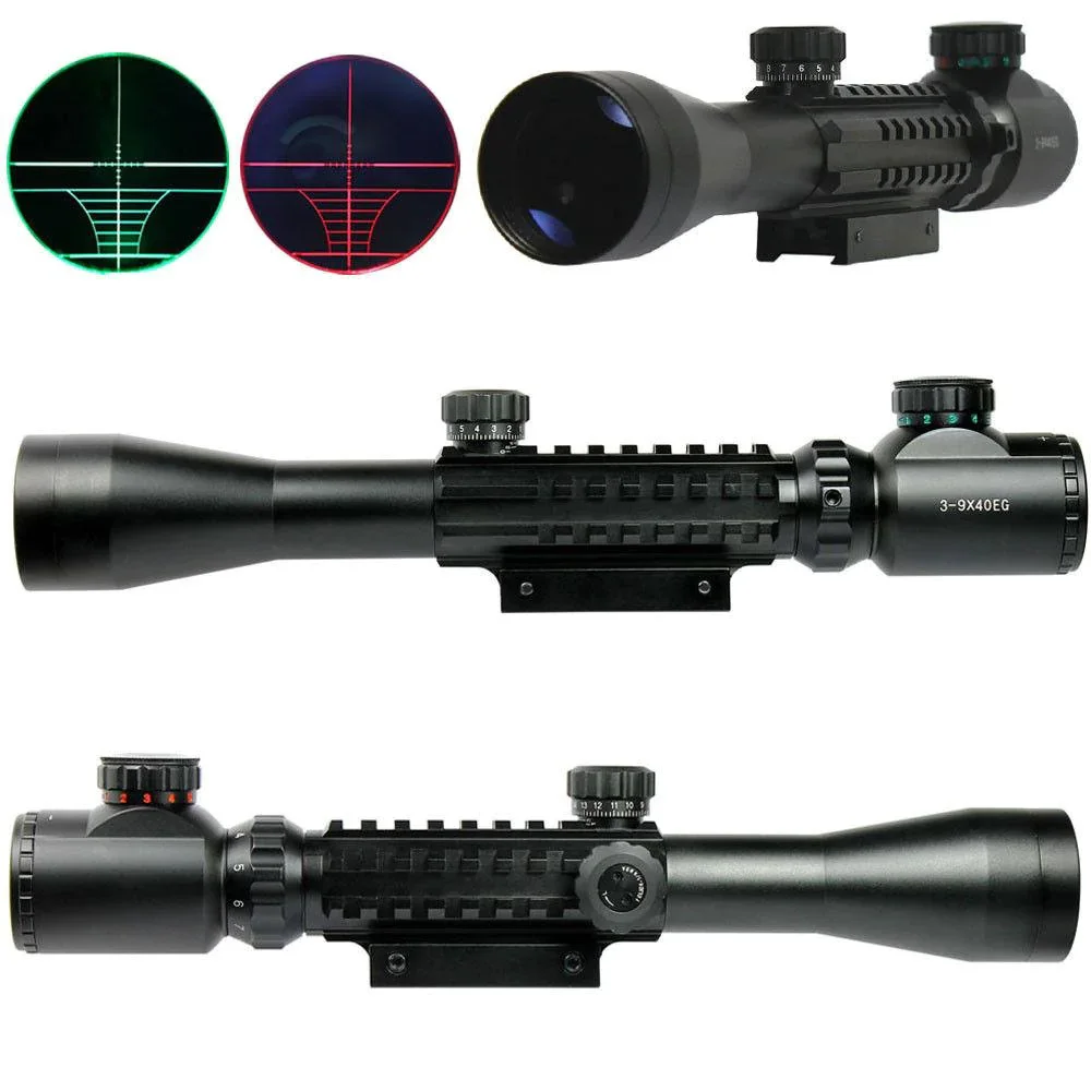 3-9x40 Zoomlu Keskin Nişancı  Dürbünü Kızaklı