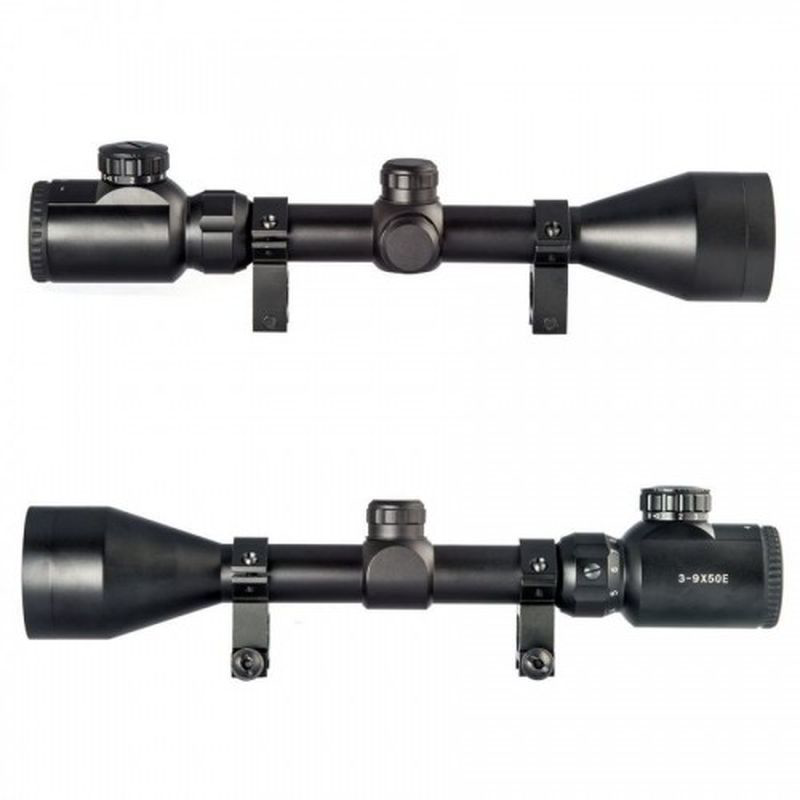 3-9X50 Nikula Zoomlu Keskin Nişancı Dürbünü Kırmızı Yeşil İşik T