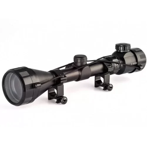 3-9x50  Zoomlu Keskin Nişancı Dürbünü Kırmızı,yeşil İşik  çelik 