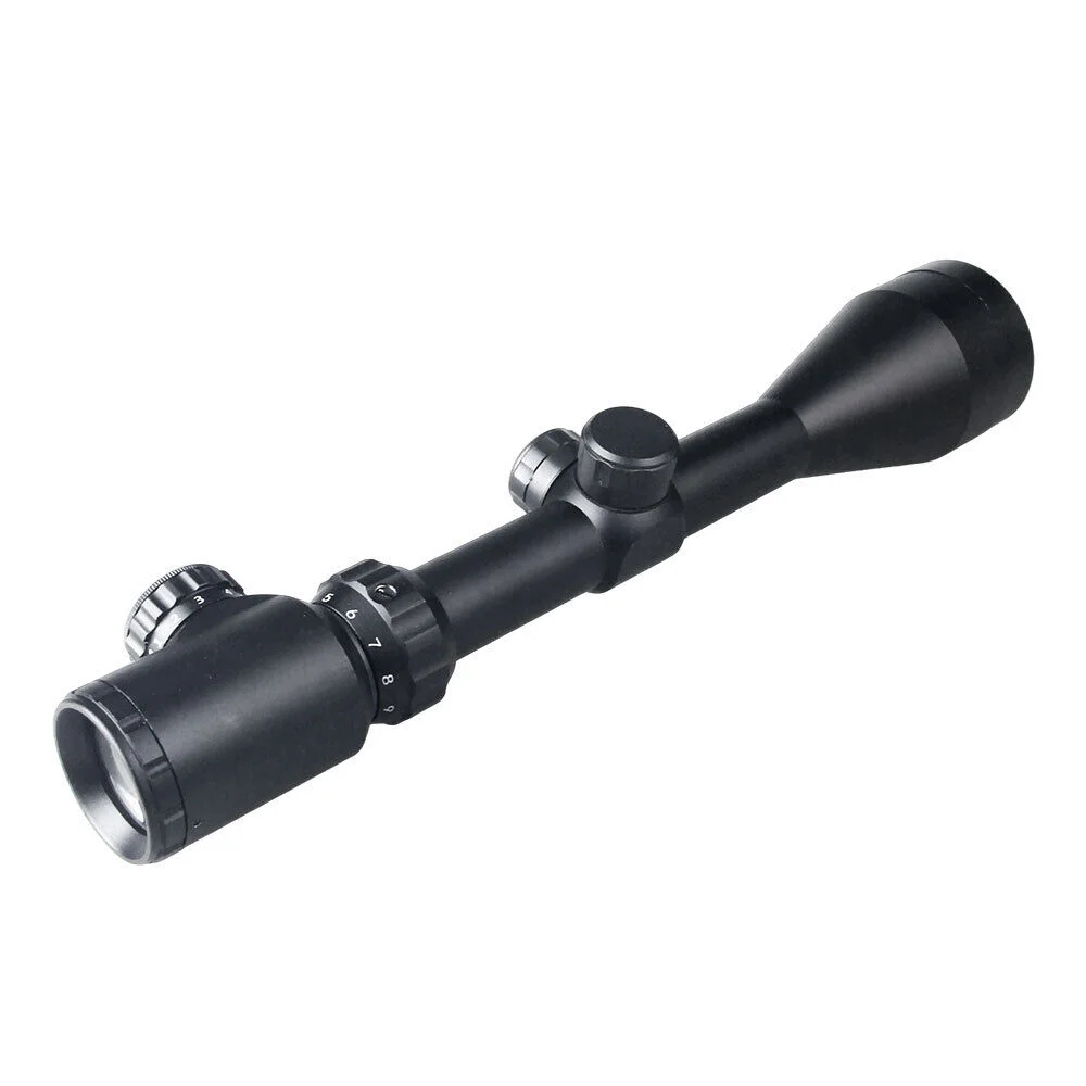 3-9x50 Zoomlu Keskin Nişancı  Dürbünü Kırmızı, Yeşil Işık Çelik Gövde
