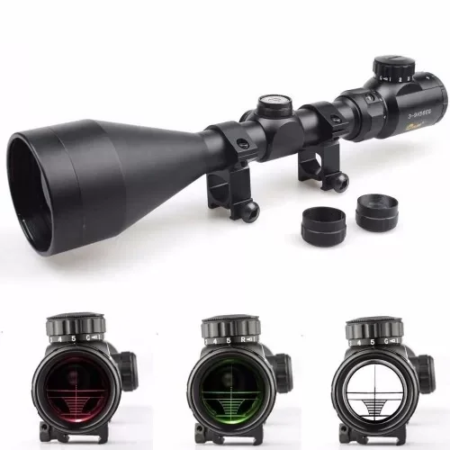 3-9x56eg  Dürbünü çift Işık Kırmızı,yeşil Kaynaklı Zoomlu ( Lisin