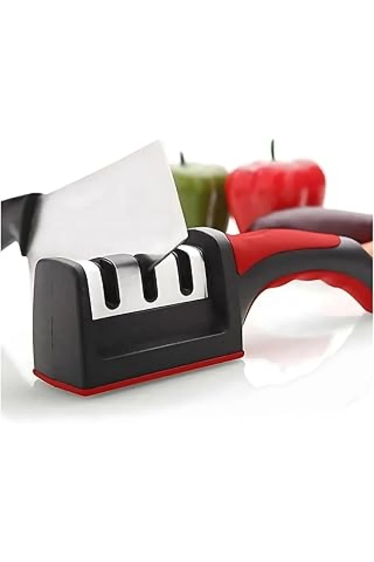 3 Açı Bıçak Bileme Aleti Seti - Ergonomik Saplı Ve Mutfakta Kulla