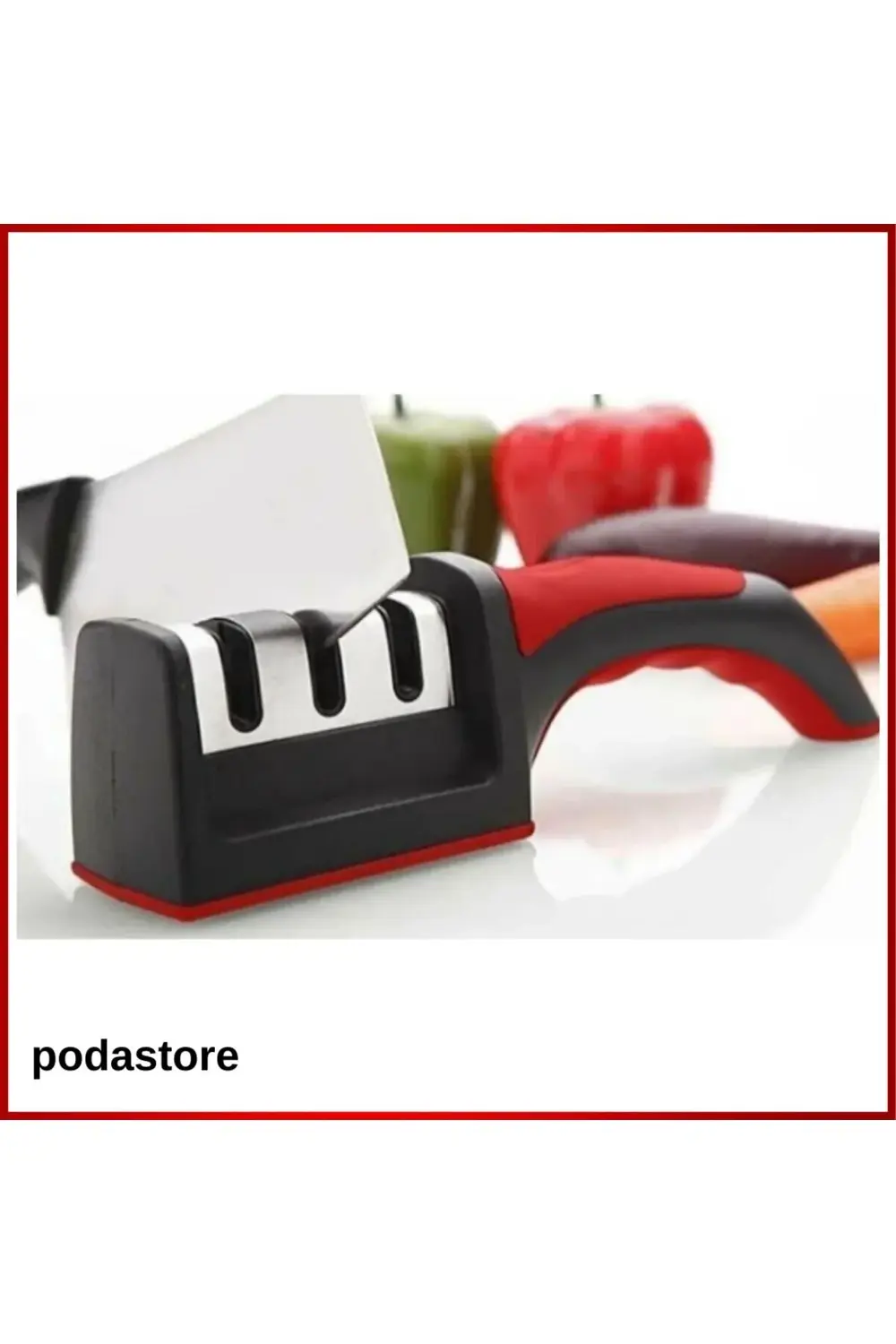 3 Açılı Pratik Bıçak Bileyici – Şeflere Yakışır Keskinlik!